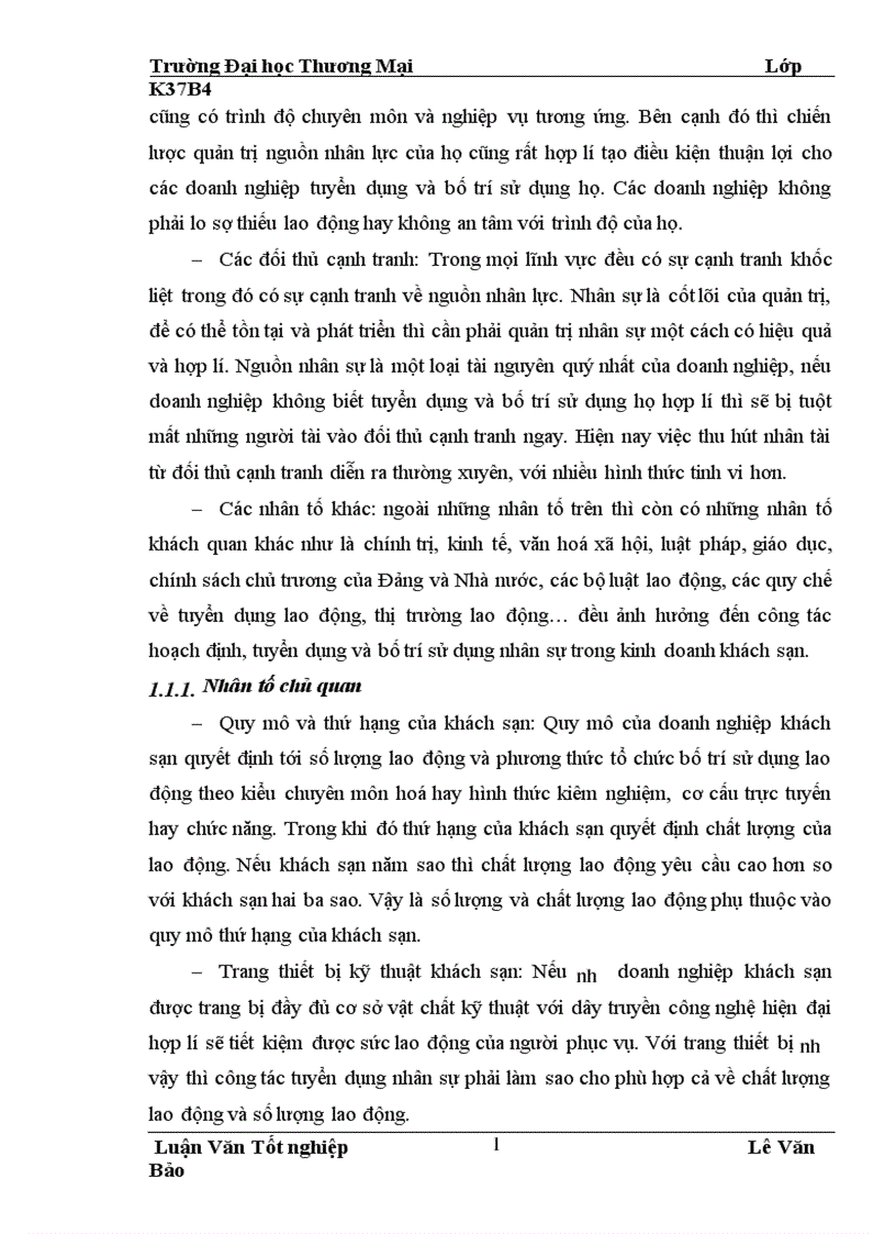 image for page Hoàn thiện công tác tuyển dụng bố trí và sử dụng nhân sự tại công ty khách sạn du lịch Kim Liên