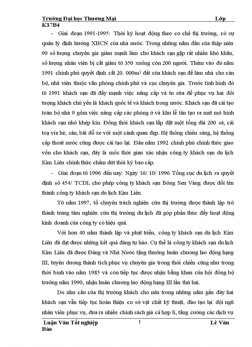image for page Hoàn thiện công tác tuyển dụng bố trí và sử dụng nhân sự tại công ty khách sạn du lịch Kim Liên