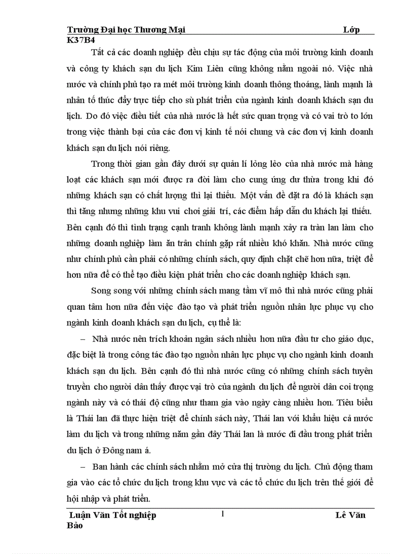 image for page Hoàn thiện công tác tuyển dụng bố trí và sử dụng nhân sự tại công ty khách sạn du lịch Kim Liên