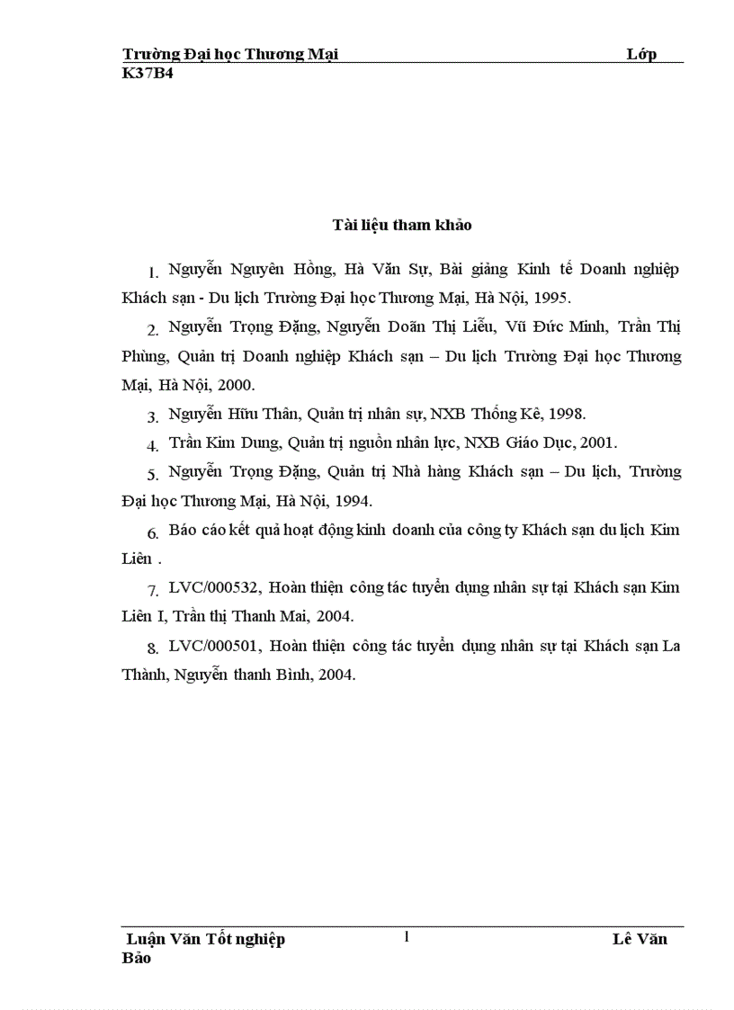 image for page Hoàn thiện công tác tuyển dụng bố trí và sử dụng nhân sự tại công ty khách sạn du lịch Kim Liên