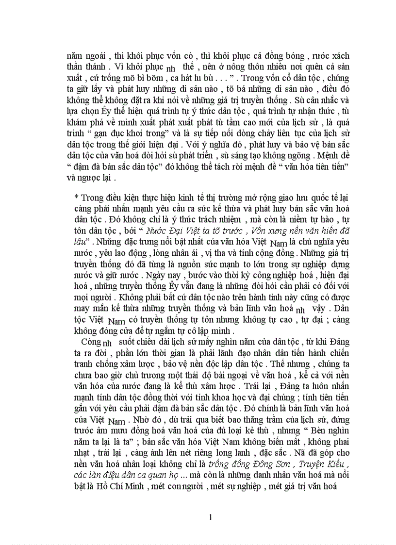 image for page Một số giải pháp nhằm phát huy bản sắc văn hóa dân tộc trong thời kỳ phát triển