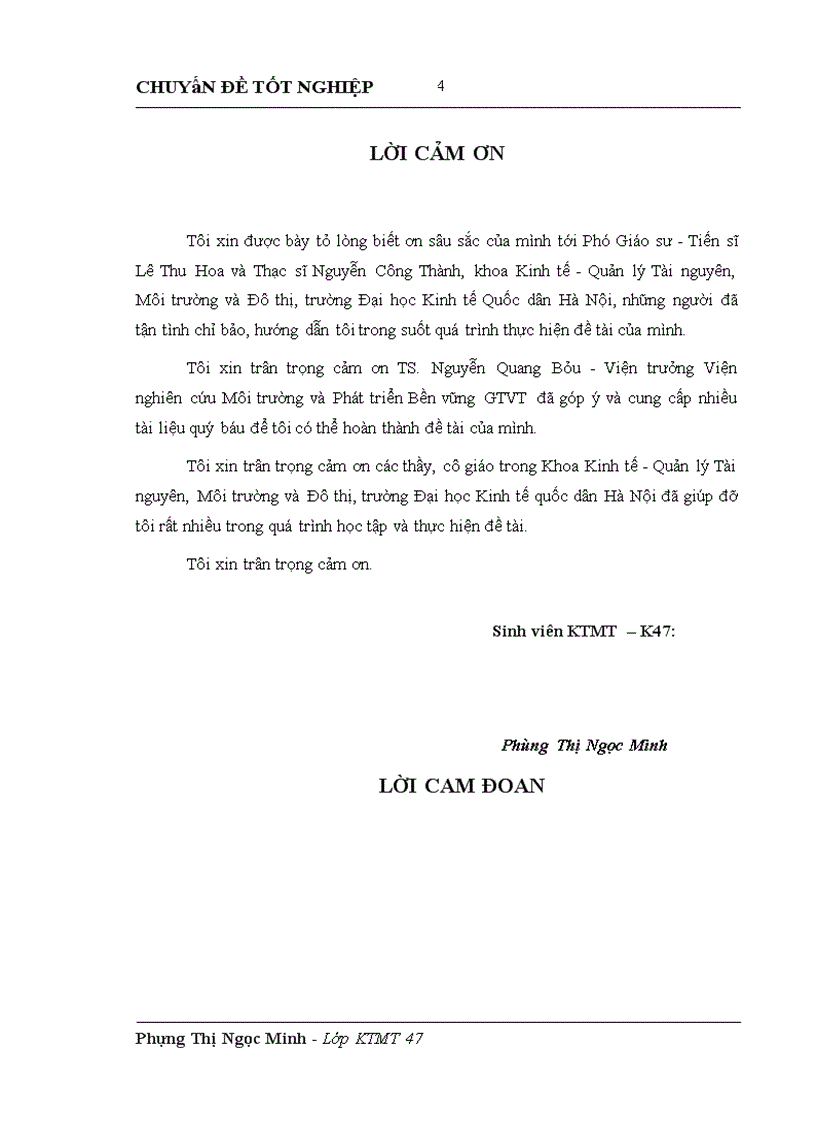 image for page Lồng ghép các vấn đề bảo vệ môi trường trong quy hoạch phát triển và khai thác hệ thống giao thông đường bộ tại Hà Nội giai đoạn 2010 2020 1