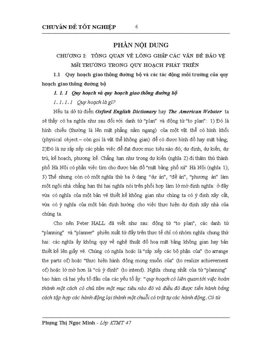 image for page Lồng ghép các vấn đề bảo vệ môi trường trong quy hoạch phát triển và khai thác hệ thống giao thông đường bộ tại Hà Nội giai đoạn 2010 2020 1
