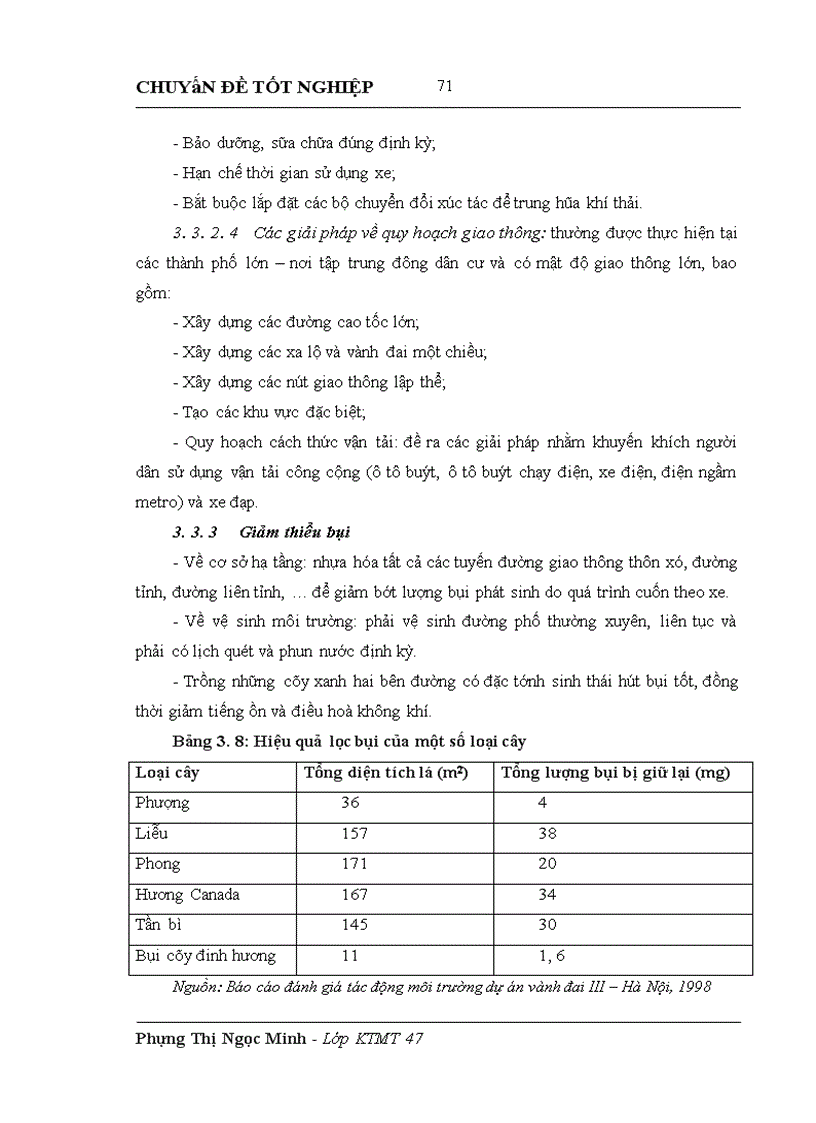 image for page Lồng ghép các vấn đề bảo vệ môi trường trong quy hoạch phát triển và khai thác hệ thống giao thông đường bộ tại Hà Nội giai đoạn 2010 2020 1