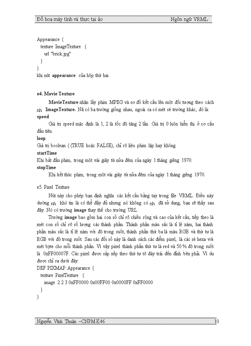 image for page bài tập lớn môn học đồ hoạ máy tính và hiện thực ảo i