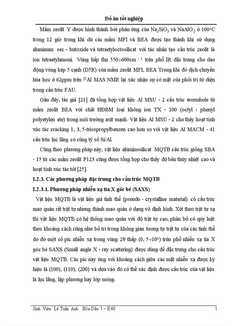 image for page nghiên cứu tổng hợp vật liệu aluminosilicat mao quản trung bình chứa cấu trúc zeolit từ cao lanh không nung