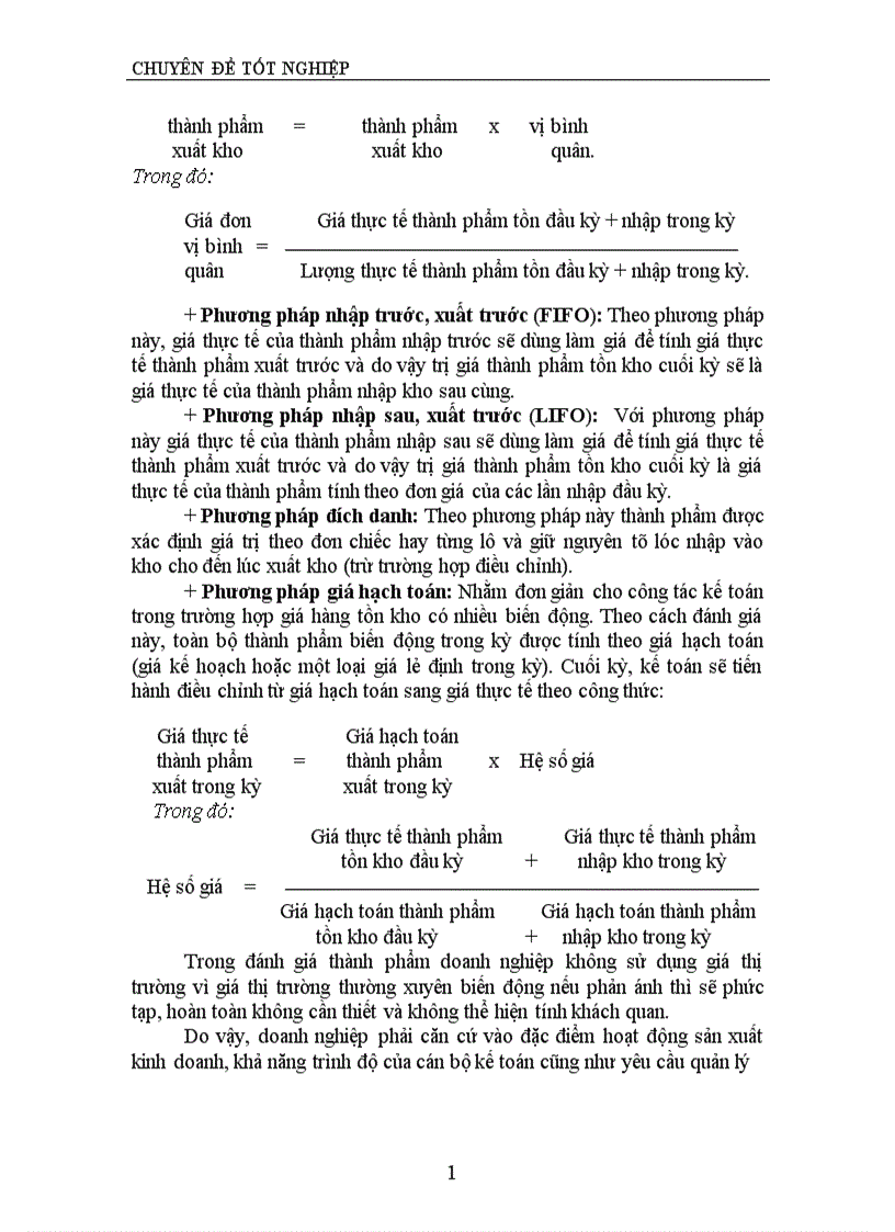 image for page Tổ chức hạch toán thành phẩm và tiêu thụ thành phẩm ở xí nghiệp Bia Quang Trung 1