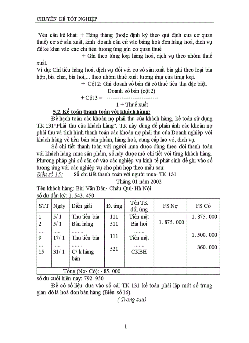 image for page Tổ chức hạch toán thành phẩm và tiêu thụ thành phẩm ở xí nghiệp Bia Quang Trung 1