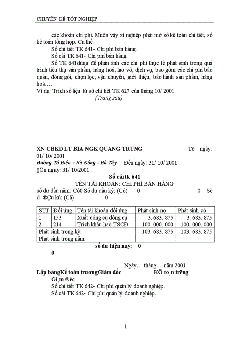 image for page Tổ chức hạch toán thành phẩm và tiêu thụ thành phẩm ở xí nghiệp Bia Quang Trung 1