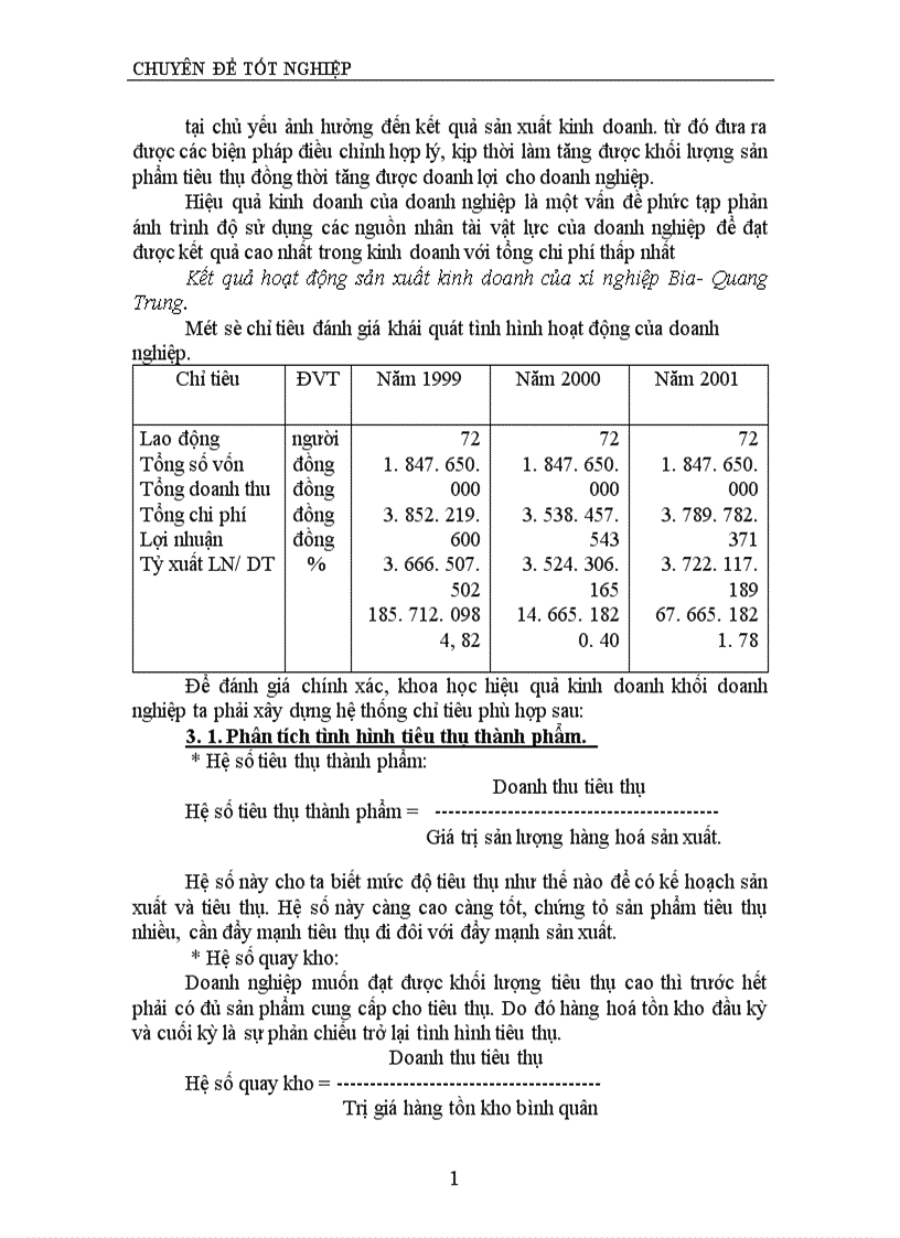 image for page Tổ chức hạch toán thành phẩm và tiêu thụ thành phẩm ở xí nghiệp Bia Quang Trung 1