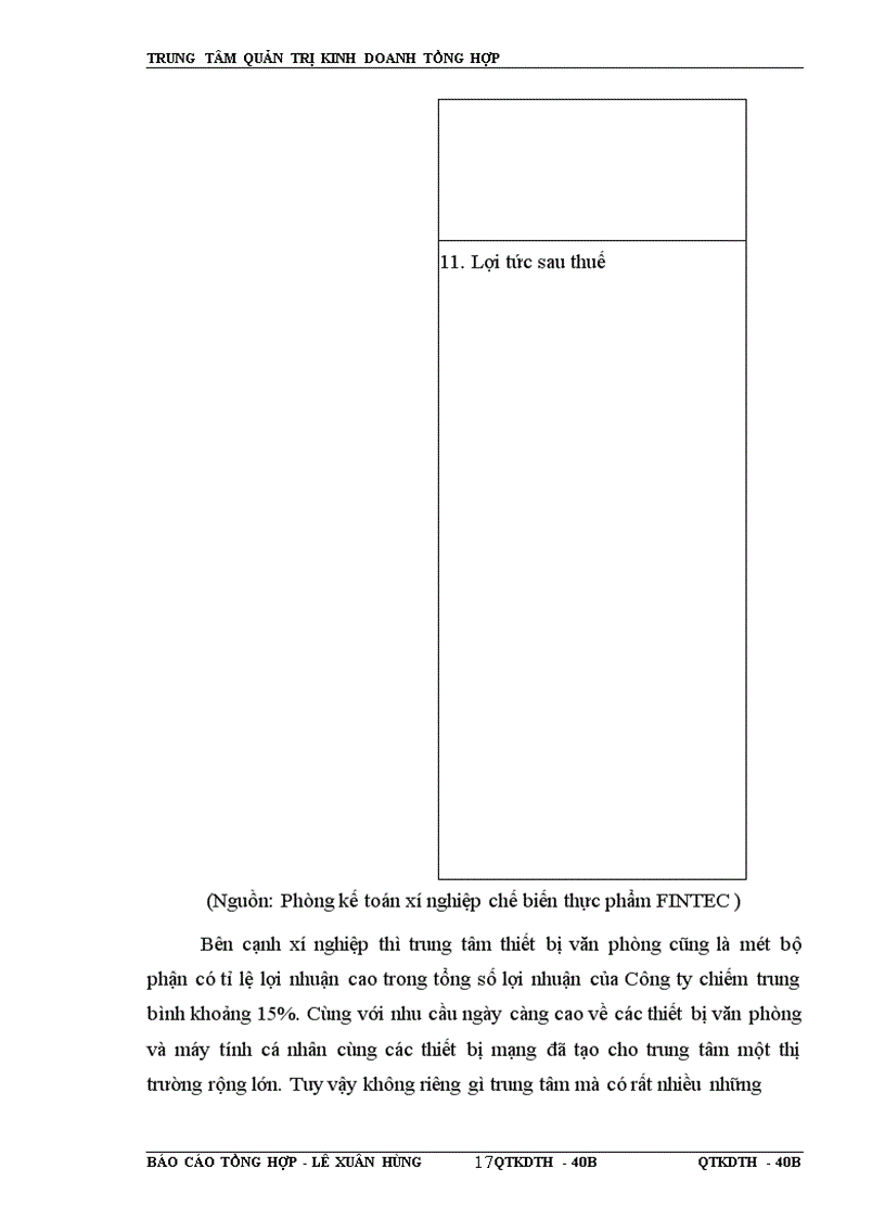 image for page Báo cáo thực tập tại Công ty cổ phần fintec