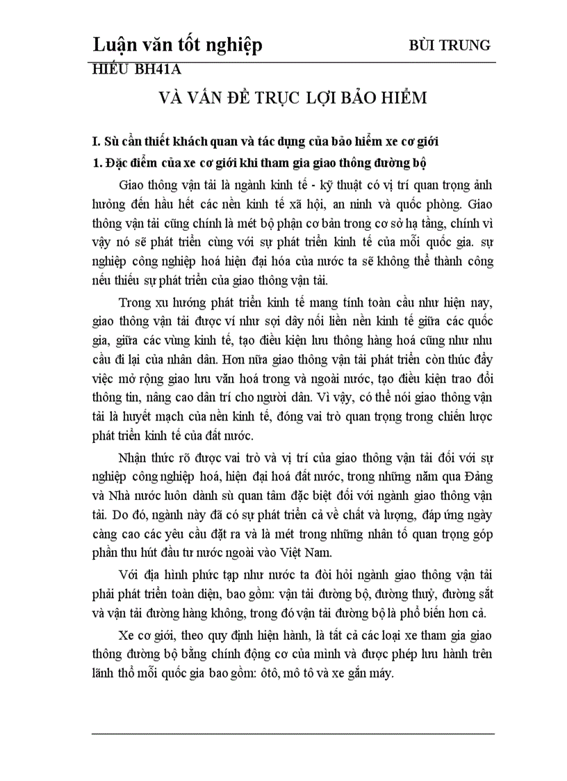 image for page Trục lợi trong bảo hiểm xe cơ giới tại Công ty bảo hiểm Hà Nội 1