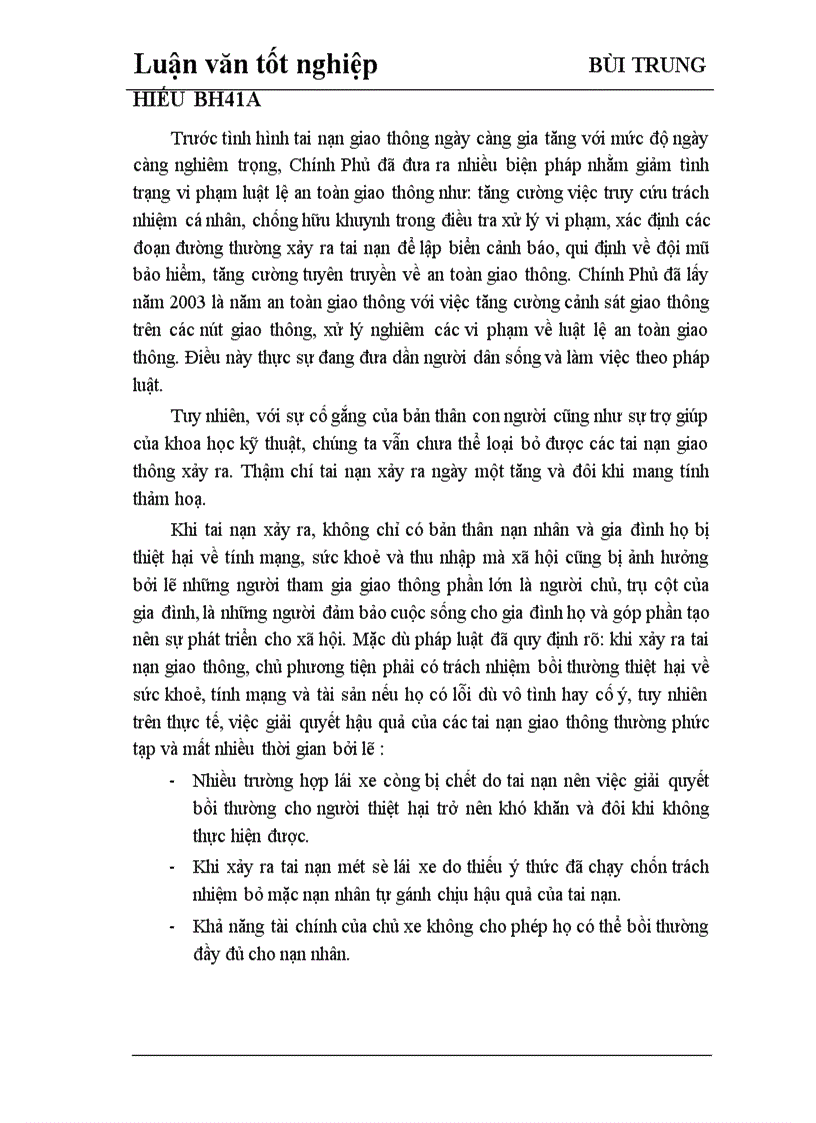 image for page Trục lợi trong bảo hiểm xe cơ giới tại Công ty bảo hiểm Hà Nội 1