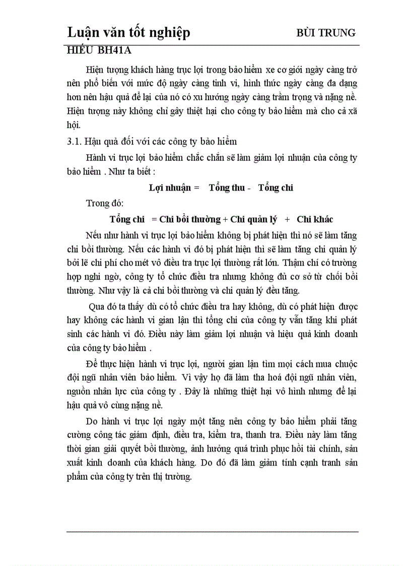 image for page Trục lợi trong bảo hiểm xe cơ giới tại Công ty bảo hiểm Hà Nội 1