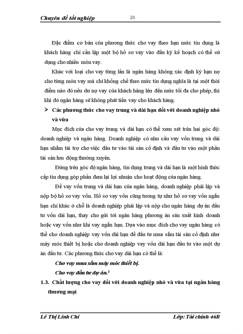 image for page Nâng cao chất lượng cho vay đối với doanh nghiệp nhỏ và vừa tại ngân hàng nông nghiệp và phát triển nông thôn Tây Hồ
