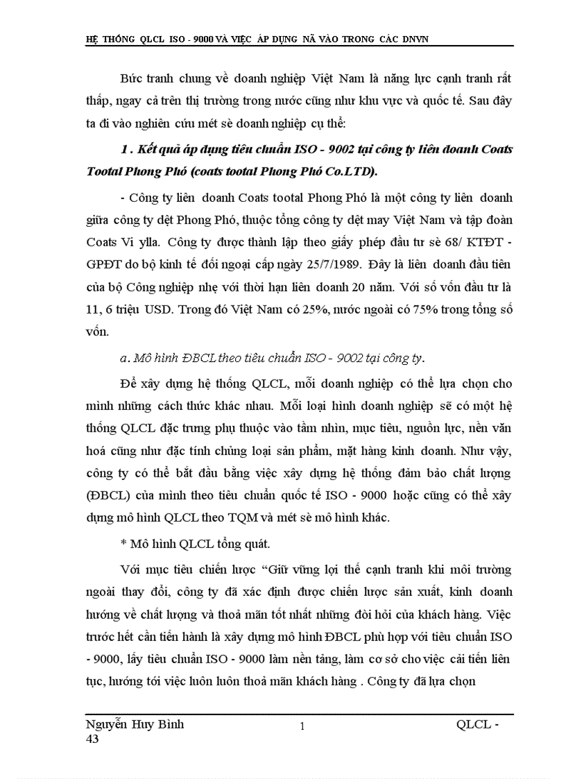 image for page Hệ thống qlcl iso và việc áp dụng nó vào trong các dnvn 1