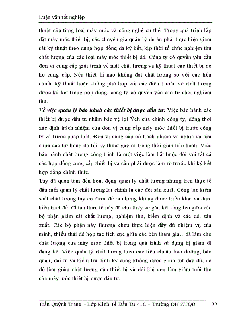 image for page thực trạng công tác lập và quản lý dự án đầu tư đổi mới công nghệ và thiết bị xây dựng tại công ty tư vấn đầu tư xây dựng giao thông công chínH Hà Nội