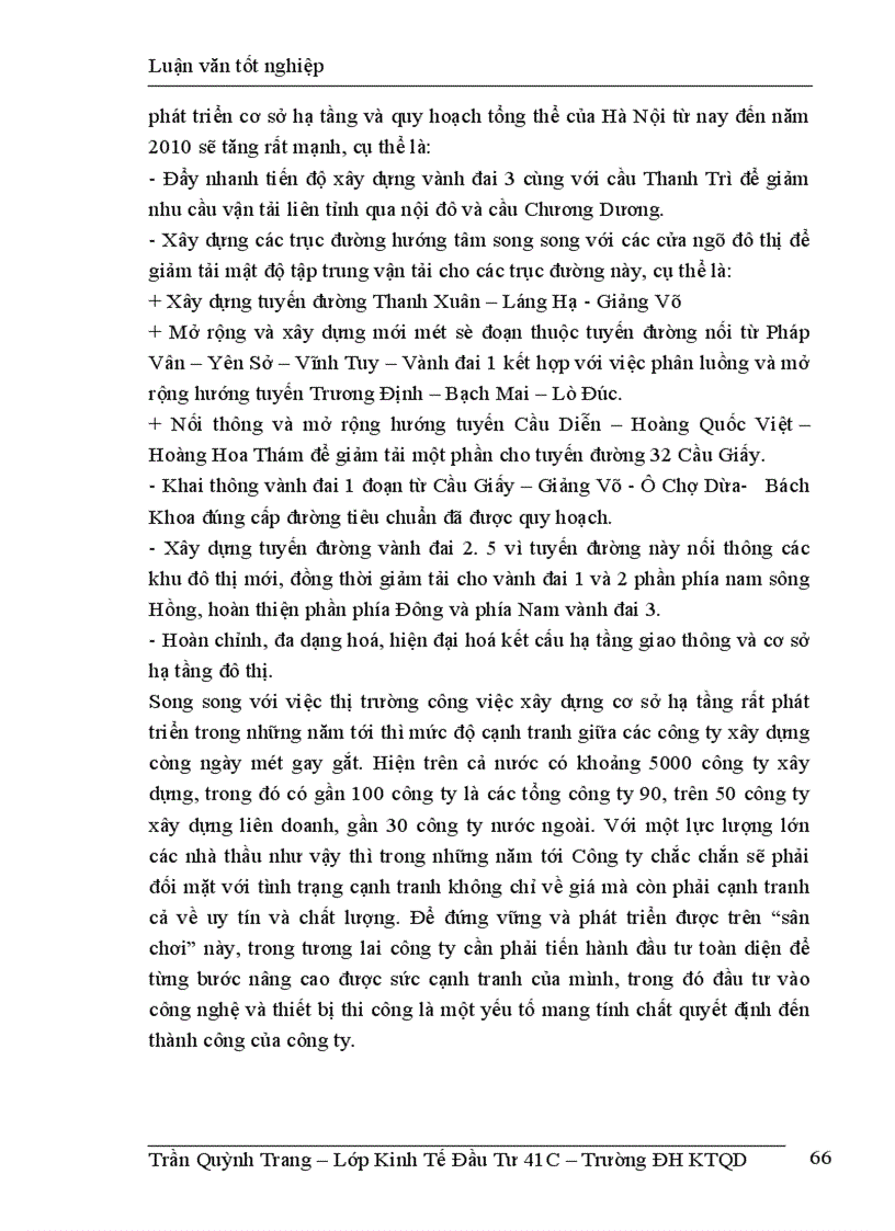 image for page thực trạng công tác lập và quản lý dự án đầu tư đổi mới công nghệ và thiết bị xây dựng tại công ty tư vấn đầu tư xây dựng giao thông công chínH Hà Nội
