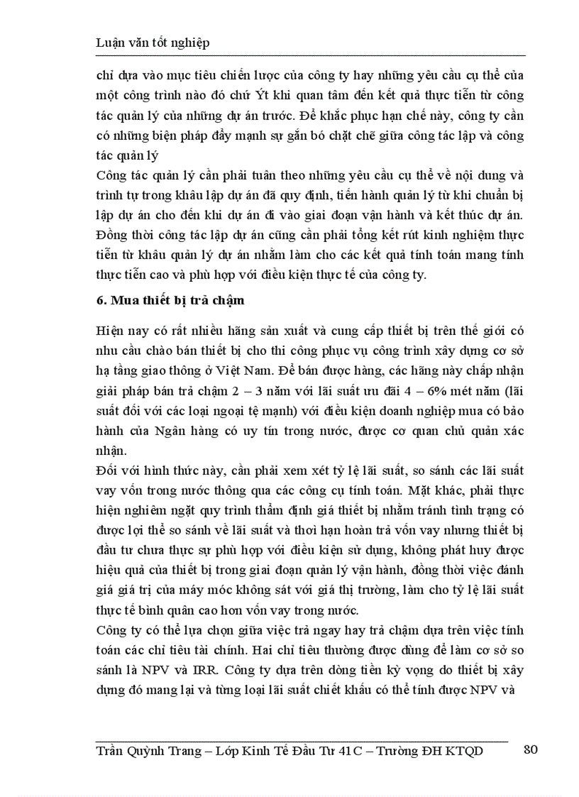 image for page thực trạng công tác lập và quản lý dự án đầu tư đổi mới công nghệ và thiết bị xây dựng tại công ty tư vấn đầu tư xây dựng giao thông công chínH Hà Nội