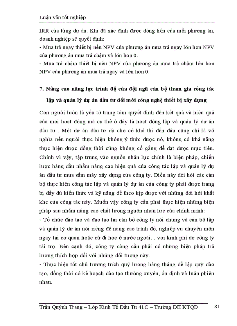 image for page thực trạng công tác lập và quản lý dự án đầu tư đổi mới công nghệ và thiết bị xây dựng tại công ty tư vấn đầu tư xây dựng giao thông công chínH Hà Nội
