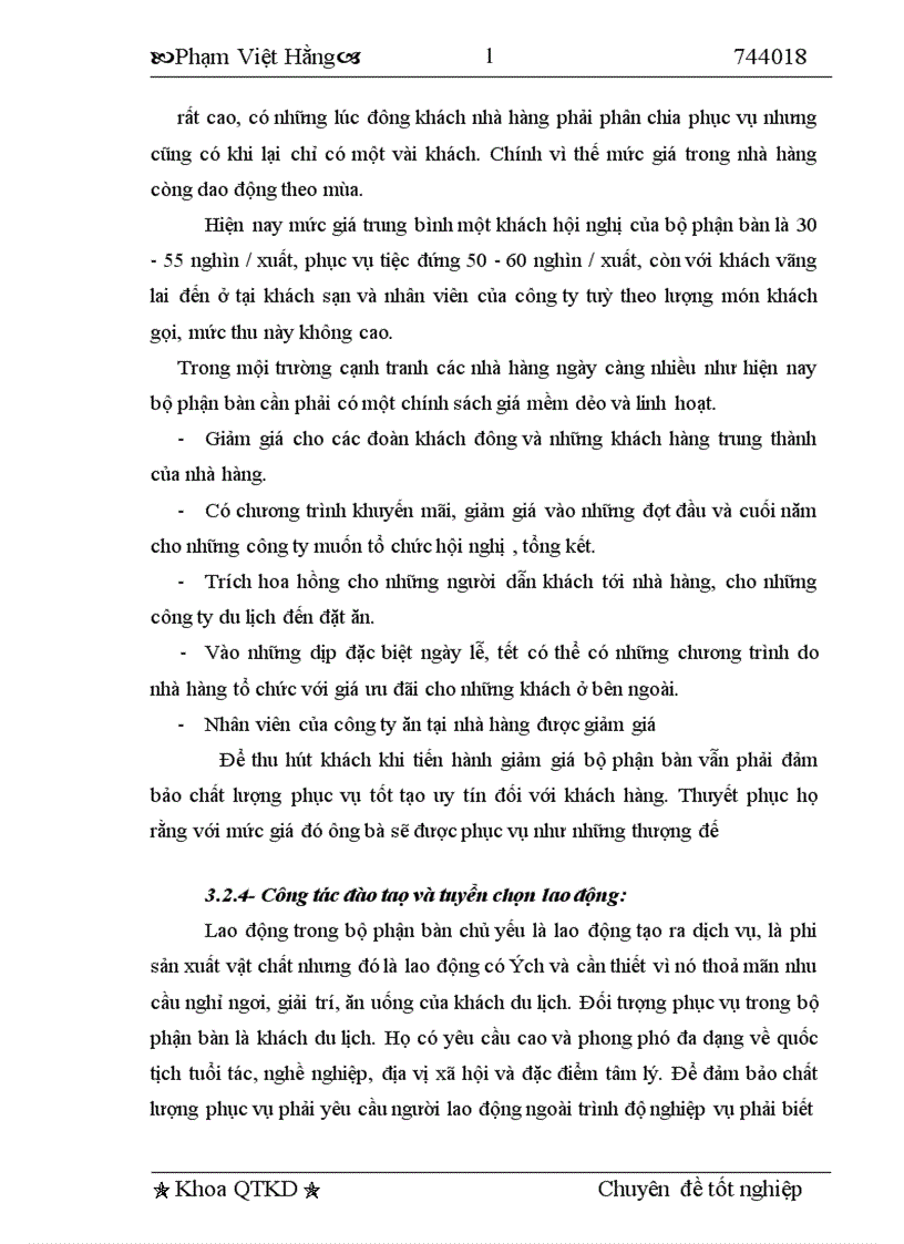 image for page các giải pháp nhằm nâng cao chất lượng phục vụ tại bộ phận bàn của Công ty Khách sạn và du lịch Công Đoàn Hà Nội