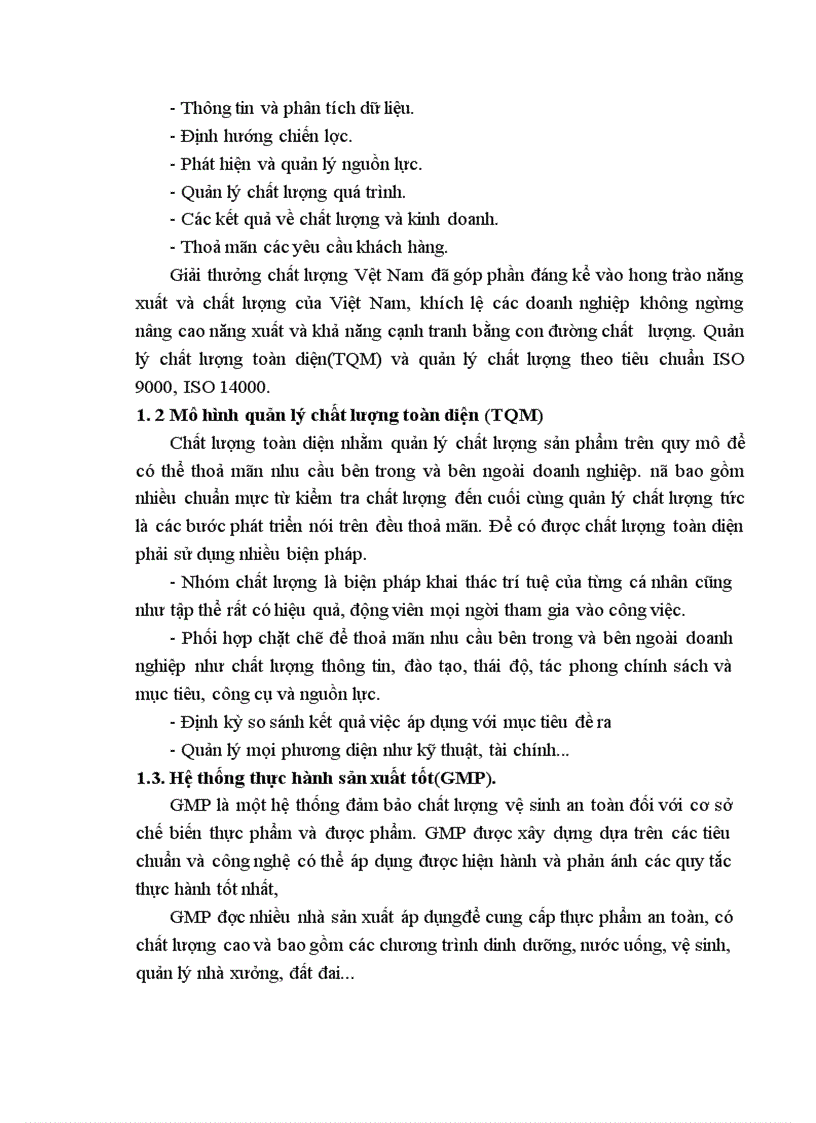 ISO 9000 và nghiên cứu đề xuất mô hình quản lý chất lượng phù hợp với các doanh nghiệp Việt Nam 1