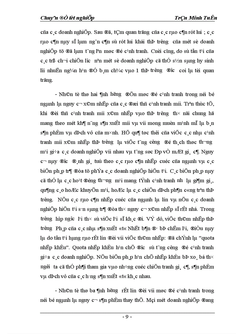 image for page Một số giải pháp marketing nhằm hoàn thiện và nâng cao mức độ thỏa mãn khách hàng của Công ty TM DV Tràng Thi 1