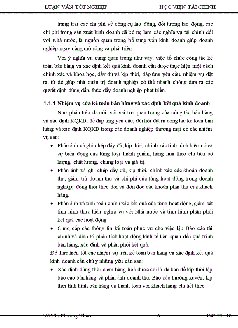 Tổ chức công tác kế toán bán hàng xác định KQKD tại Công ty cổ phần vật tư nông nghiệp Cao Bằng 1