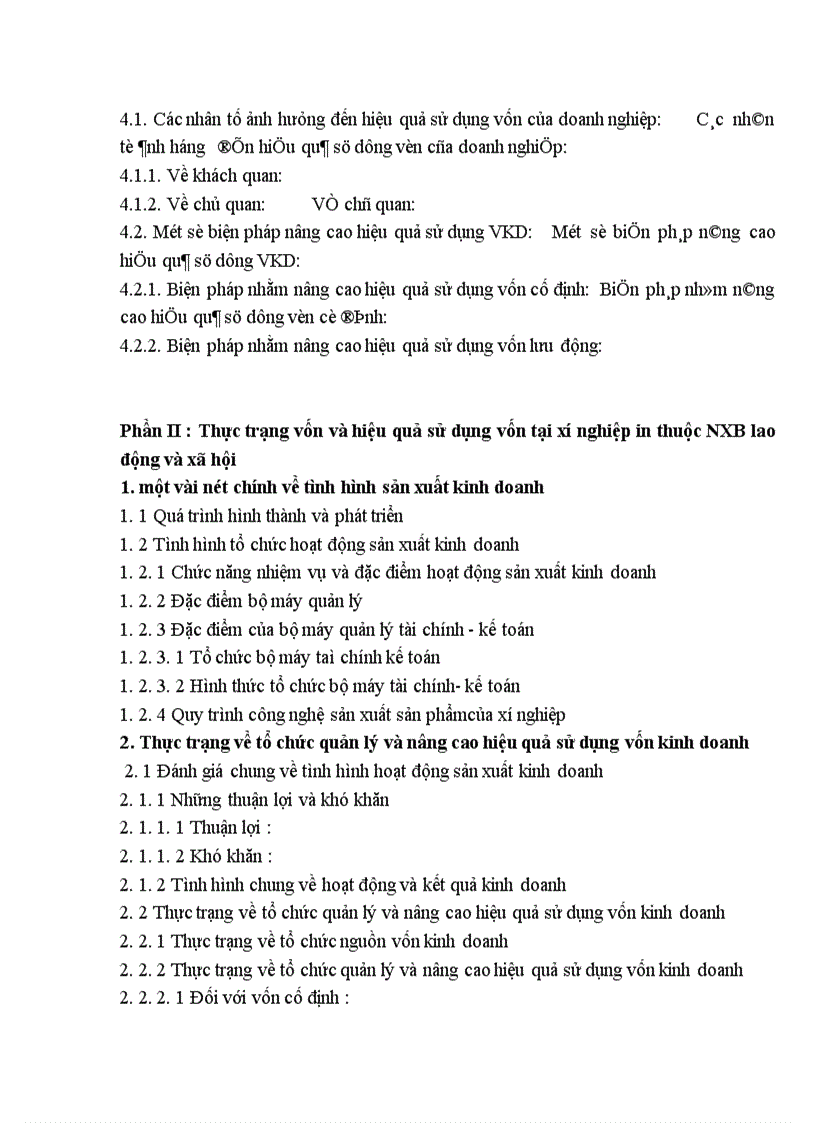 image for page Vốn kinh doanh và những biện pháp nâng cao hiệu quả sử dụng vốn kinh doanh ở xí nghiệp in trực thuộc NXB Lao động xã hội 1