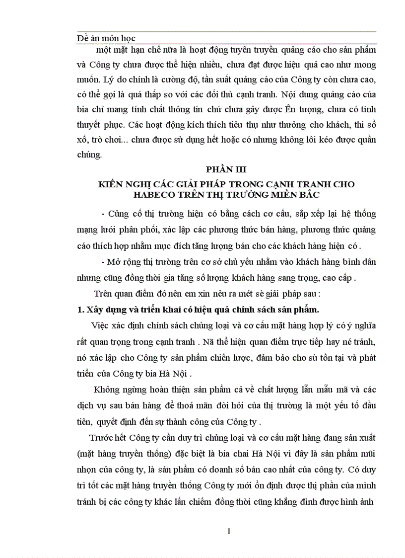image for page Thực trạng về cạnh tranh trên thị trường BIA tại Miền Bắc và một số giải pháp trong cạnh tranh của công ty Bia Hà Nội 1