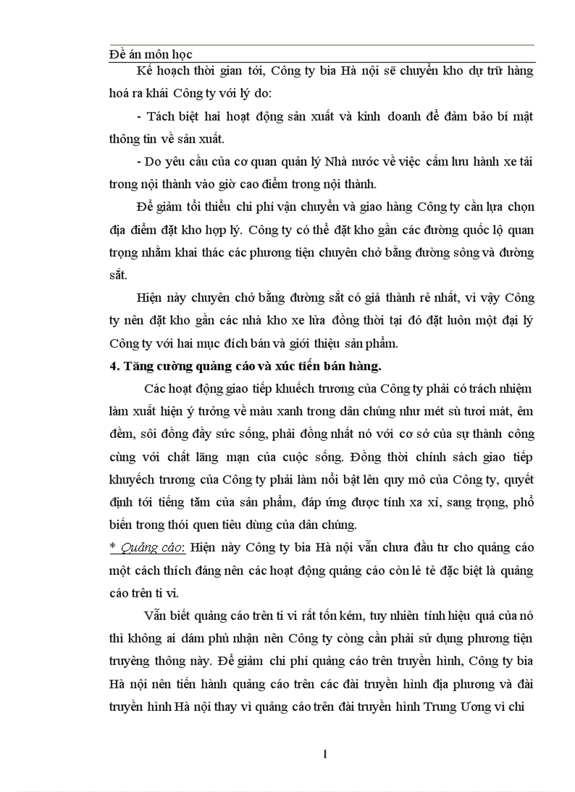 image for page Thực trạng về cạnh tranh trên thị trường BIA tại Miền Bắc và một số giải pháp trong cạnh tranh của công ty Bia Hà Nội 1