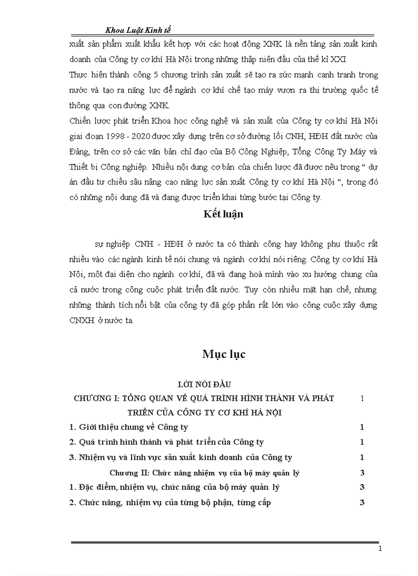 image for page Tổng quan về quá trình hình thành và phát triển của công ty cơ khí Hà Nội