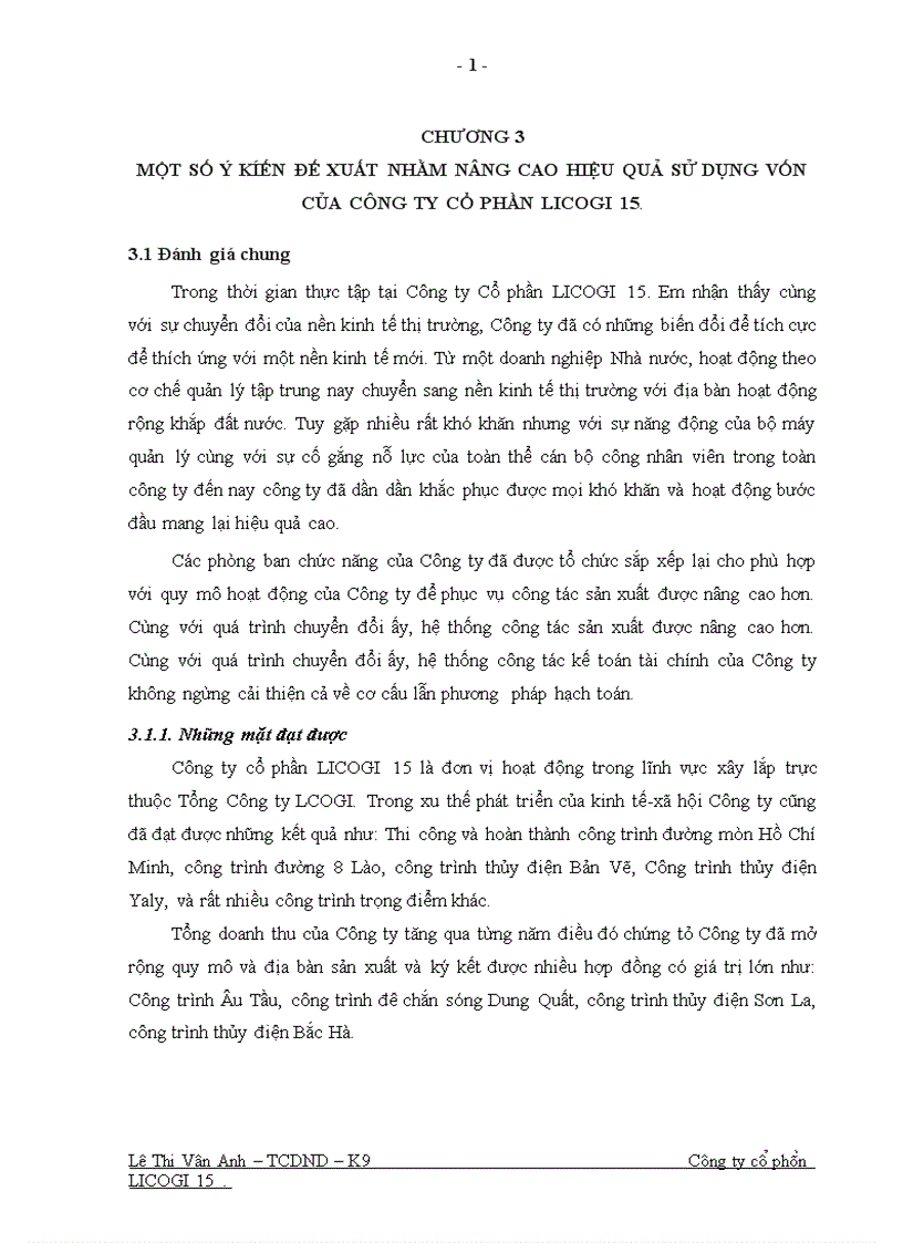 image for page Một số giải pháp nhằm nâng cao hiệu quả sử dụng vốn ở Công ty cổ phần LICOGI 15 1