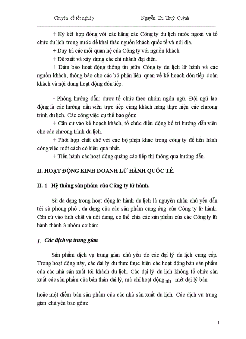 image for page Một số giải pháp nhằm phát triển hoạt động kinh doanh lữ hành quốc tế tại Công ty Du lịch Hà Nội Toserco 1