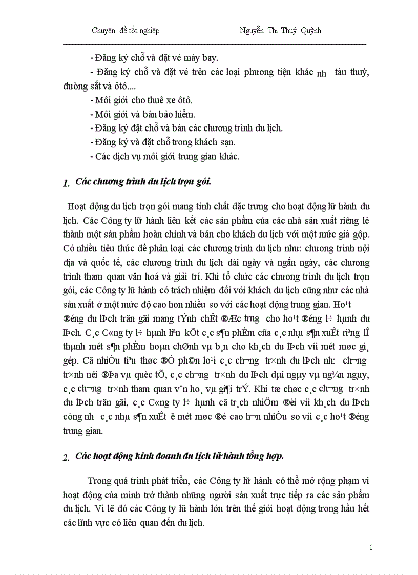 image for page Một số giải pháp nhằm phát triển hoạt động kinh doanh lữ hành quốc tế tại Công ty Du lịch Hà Nội Toserco 1