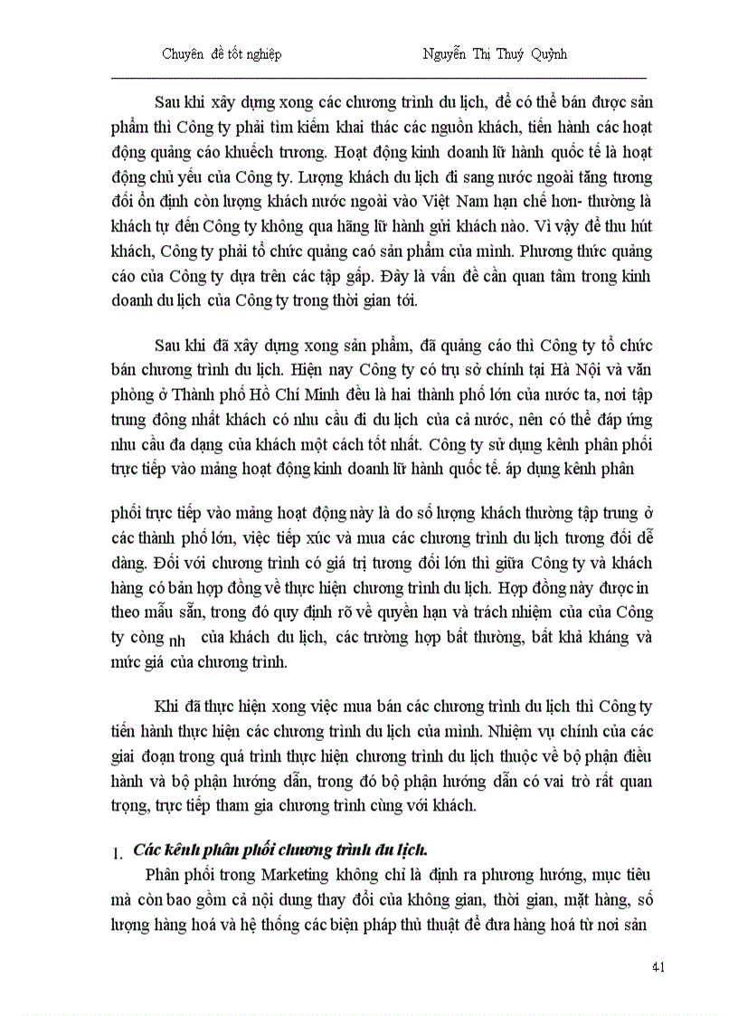 image for page Một số giải pháp nhằm phát triển hoạt động kinh doanh lữ hành quốc tế tại Công ty Du lịch Hà Nội Toserco 1