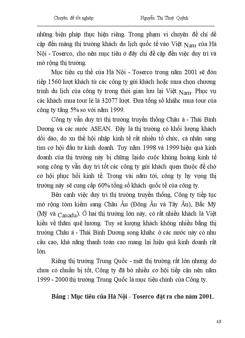 image for page Một số giải pháp nhằm phát triển hoạt động kinh doanh lữ hành quốc tế tại Công ty Du lịch Hà Nội Toserco 1