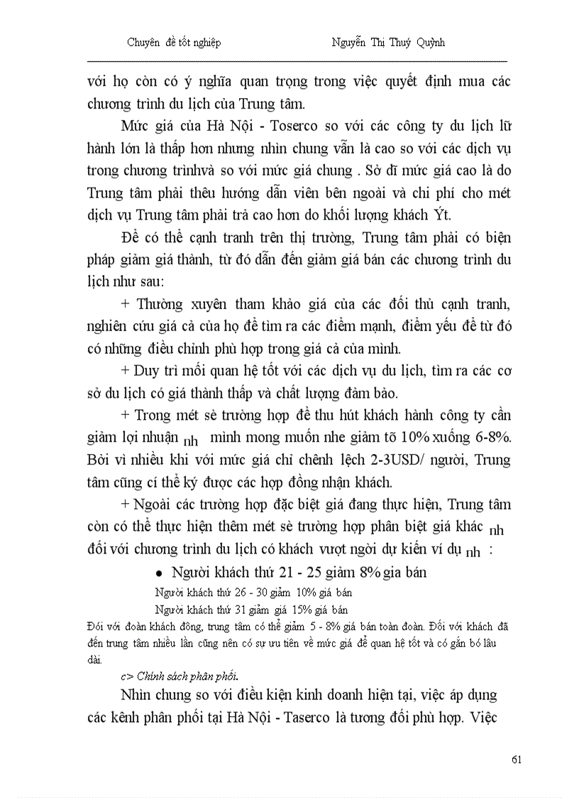 image for page Một số giải pháp nhằm phát triển hoạt động kinh doanh lữ hành quốc tế tại Công ty Du lịch Hà Nội Toserco 1