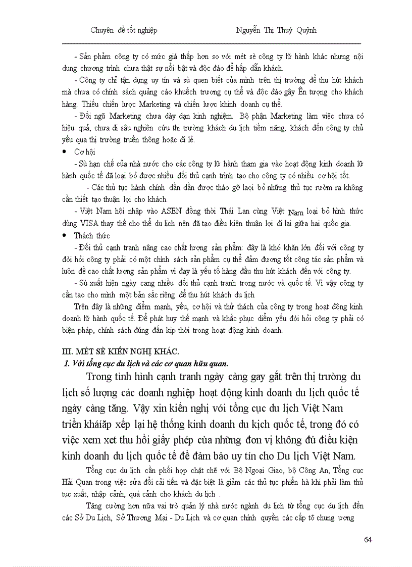 image for page Một số giải pháp nhằm phát triển hoạt động kinh doanh lữ hành quốc tế tại Công ty Du lịch Hà Nội Toserco 1