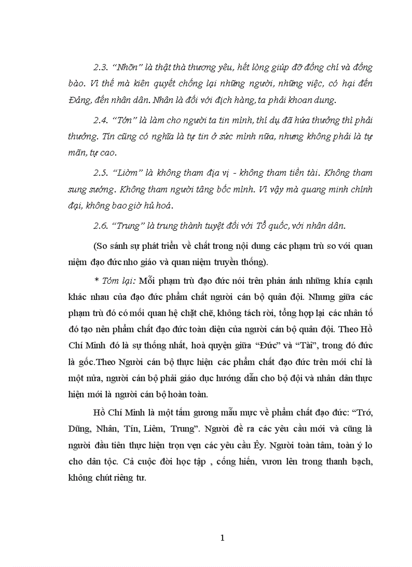 image for page Tư tưởng hồ chí minh về xây dựng phẩm chất đạo đức trí dũng nhân tín liêm trung cho người cán bộ quân đội 1