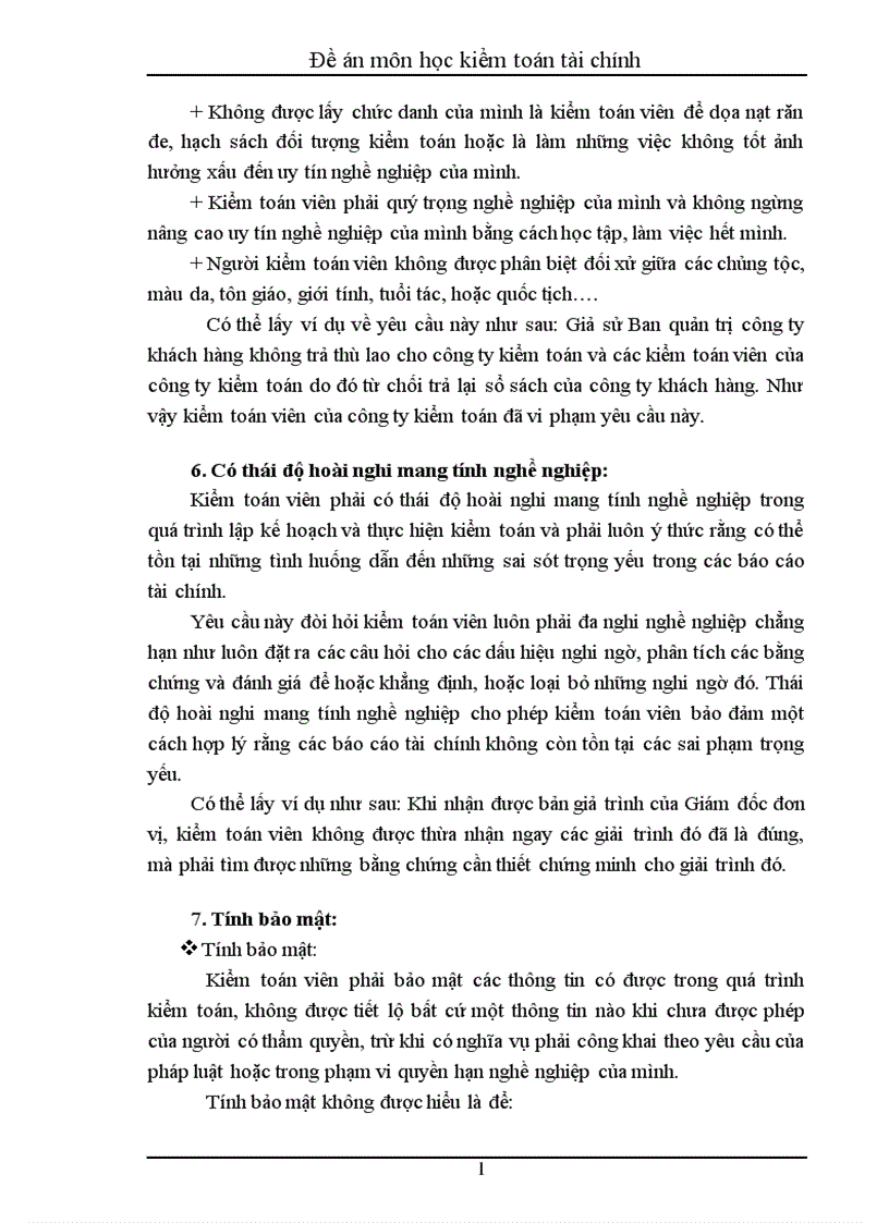 image for page Đề án môn học kiểm toán tài chính