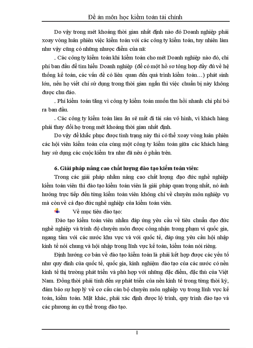 image for page Đề án môn học kiểm toán tài chính