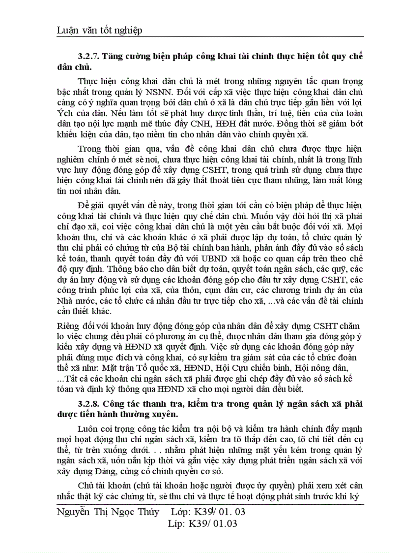 image for page Một số giải pháp nhằm tăng cường công tác quản lý ngân sách xã trên địa bàn thị xã Hà Đông tỉnh Hà Tây