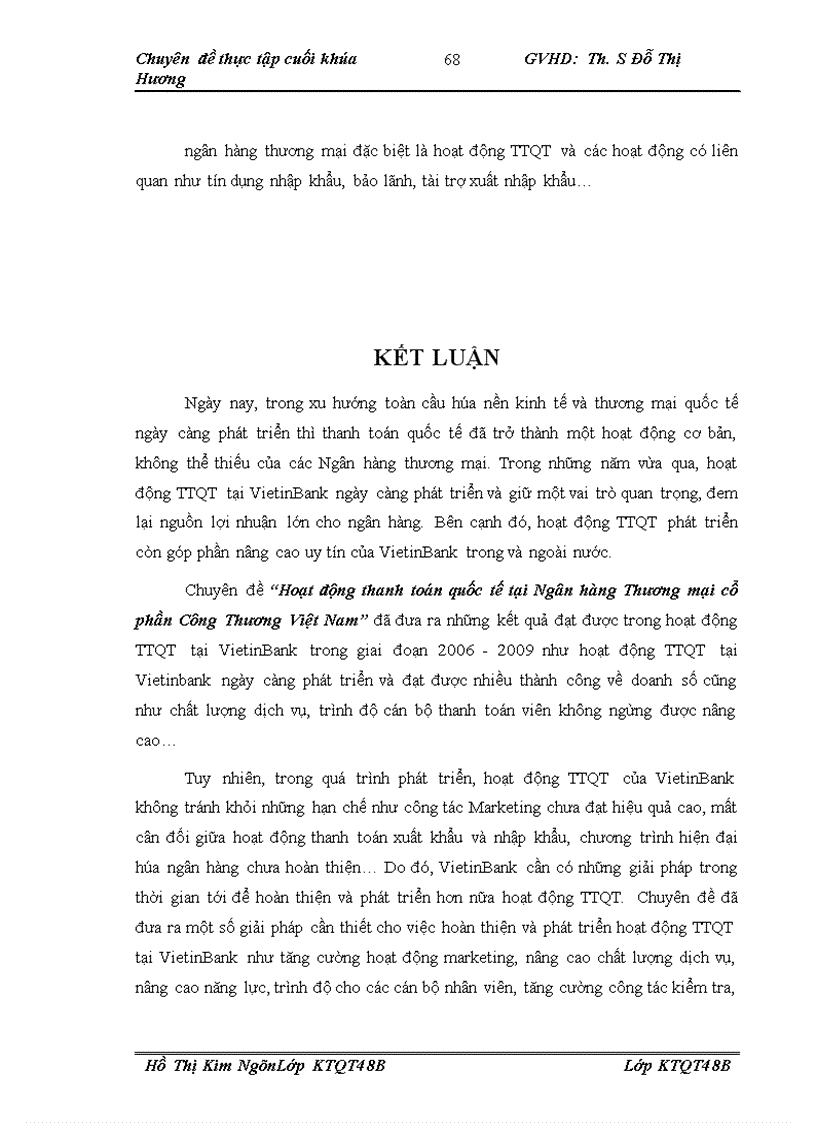 image for page Hoạt động thanh toán quốc tế tại Ngân hàng Thương mại cổ phần Công Thương Việt Nam