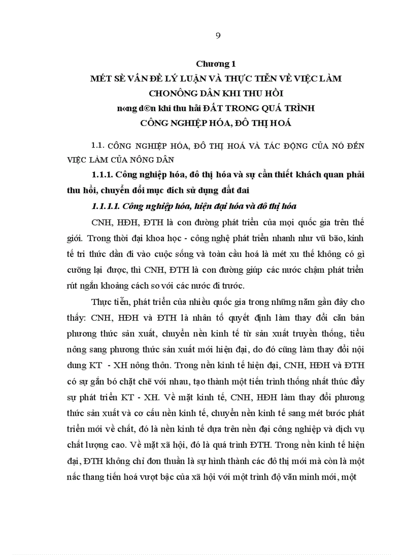 image for page Việc làm cho nông dân khi thu hồi đất trong quá trình công nghiệp hoá đô thị hoá ở tỉnh Ninh Bình 1