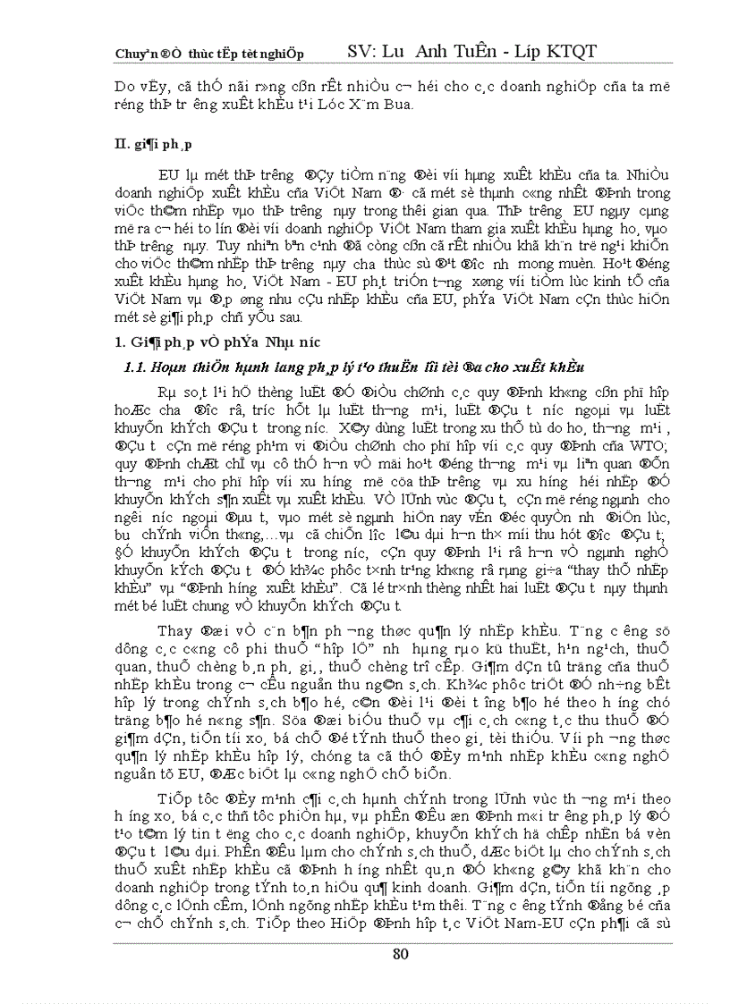 image for page Tự do hoá trong EU và khả năng thâm nhập thị trường EU của hàng hoá Việt Nam 1