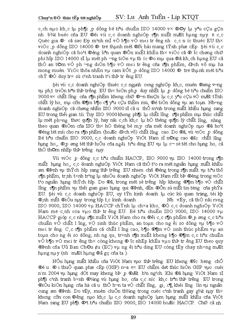 image for page Tự do hoá trong EU và khả năng thâm nhập thị trường EU của hàng hoá Việt Nam 1