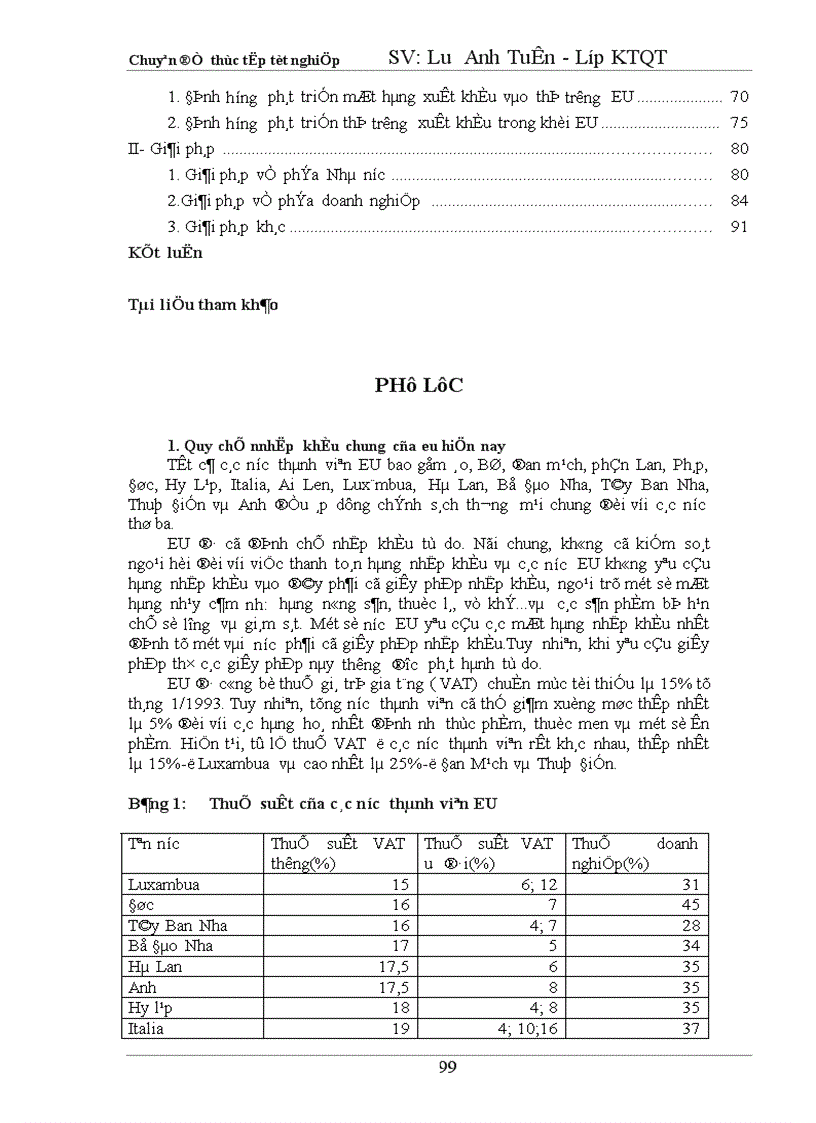 image for page Tự do hoá trong EU và khả năng thâm nhập thị trường EU của hàng hoá Việt Nam 1