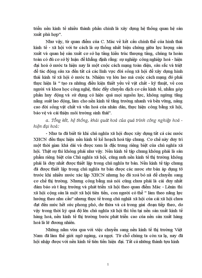 image for page Vấn đề công nghiệp hoá hiện đại hoá ở Việt Nam hiện nay