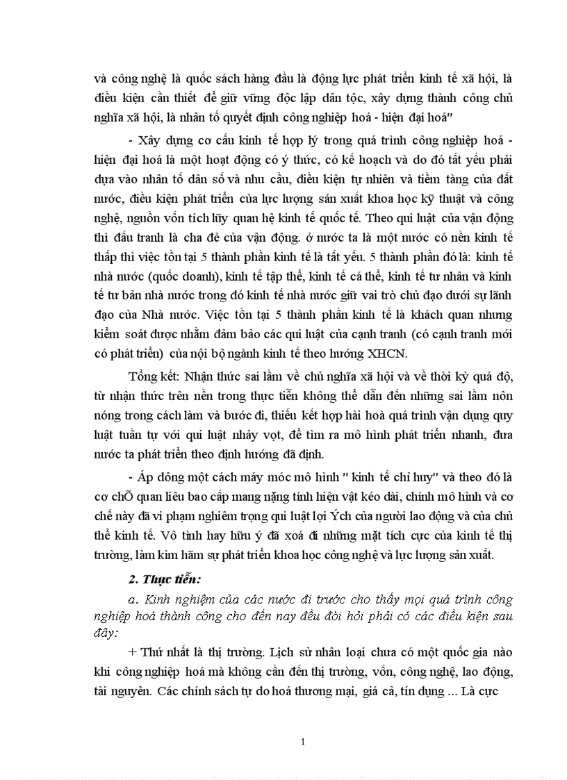 image for page Vấn đề công nghiệp hoá hiện đại hoá ở Việt Nam hiện nay